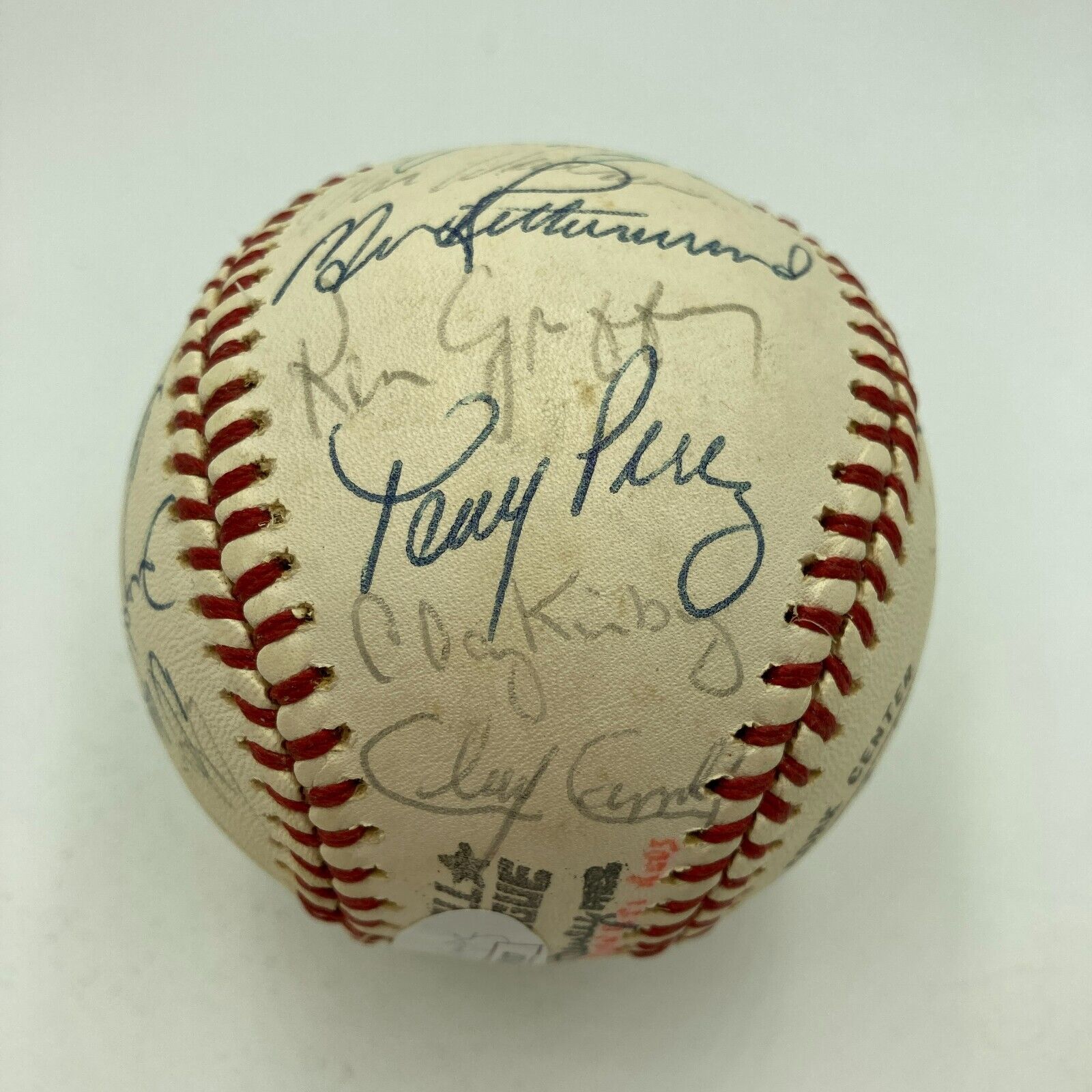 1975 World Series Champion Cincinnati Reds Team Signed Autographed Official  Spalding NL Baseball With 28 Signatures Including Johnny Bench (No