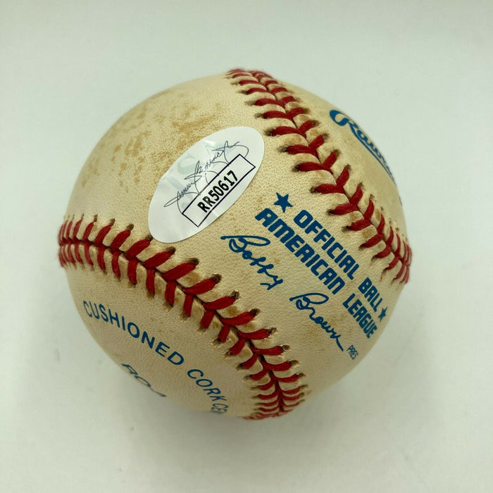 Frank Robinson Signed Vintage American League Baseball JSA COA