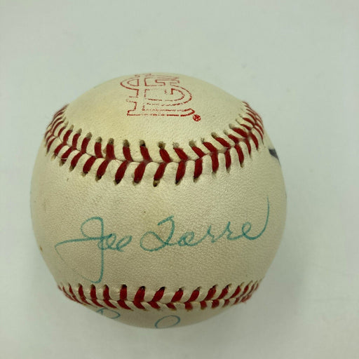 Joe Torre Lee Smith Multi Signed Vintage St. Louis Cardinals Baseball