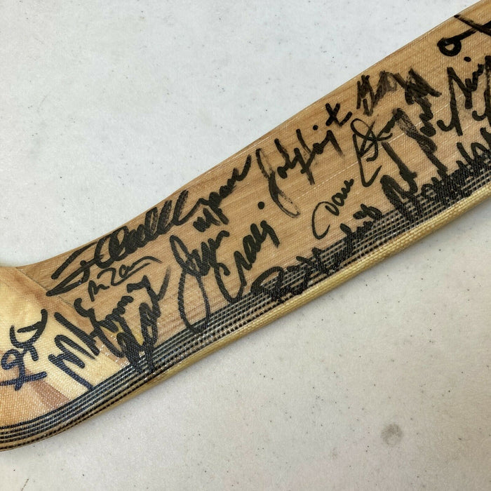 1980 Team USA Olympics Miracle On Ice Team Signed Hockey Stick 20 Sigs JSA COA