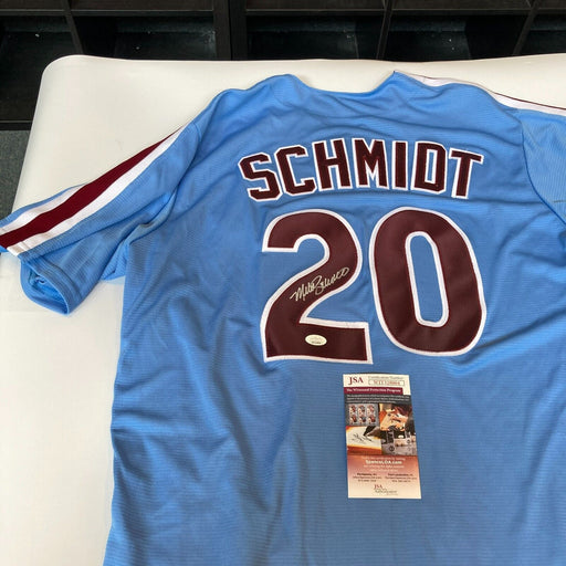 Mike Schmidt Signed Philadelphia Phillies Jersey JSA COA — Showpieces Sports
