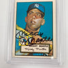 Mickey Mantle Signed 1952 Topps RC 1983 Topps Baseball Card PSA DNA Auto