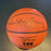 Wilt Chamberlain Kareem Abdul Jabbar Dr. J Magic Johnson Signed Basketball JSA