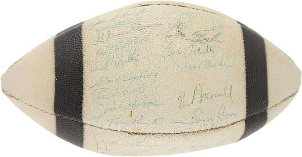 1961 Detroit Lions Team Signed Autographed Official Wilson Football