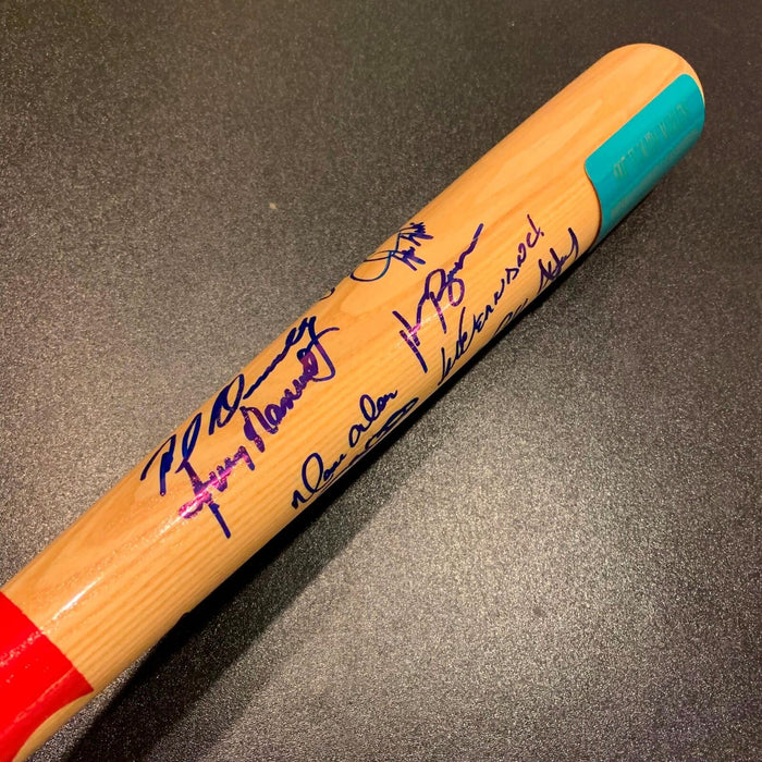 1997 Florida Marlins World Series Champs Team Signed Bat LE /97 With JSA COA