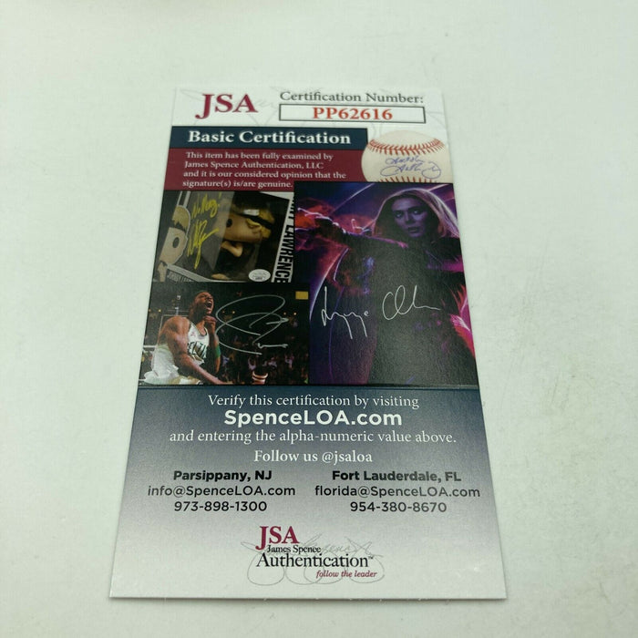 Jay Leno Signed Autographed Official Major League Baseball Movie Star JSA COA