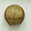 1951 Montreal Royals Dodgers Team Signed Game Used Baseball Tommy Lasorda