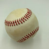 Lou Brock Signed Vintage National League Feeney Baseball Beckett Hologram