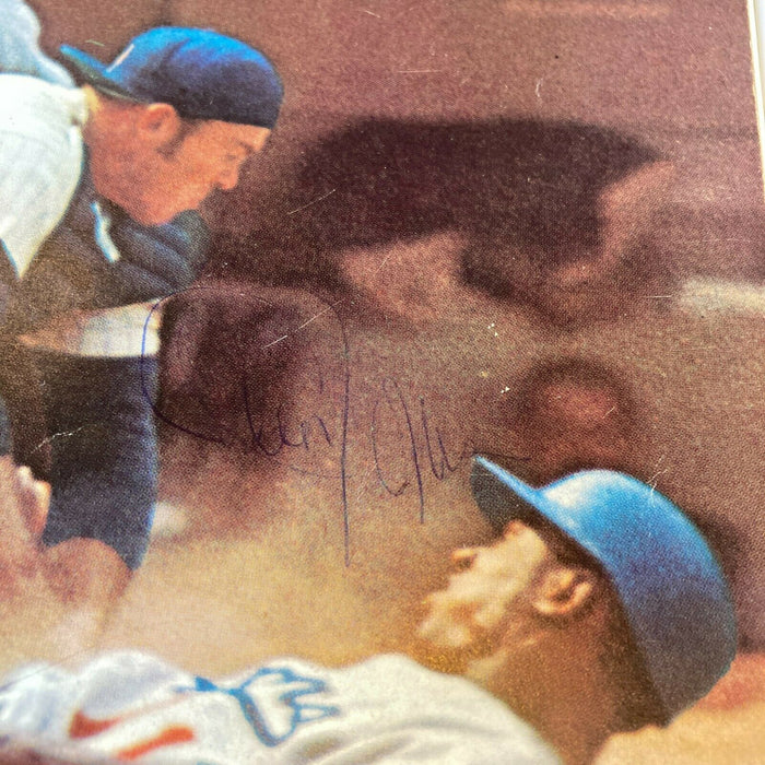Lot Of 2 1971 New York Mets Signed Vintage Yearbooks Ralph Kiner