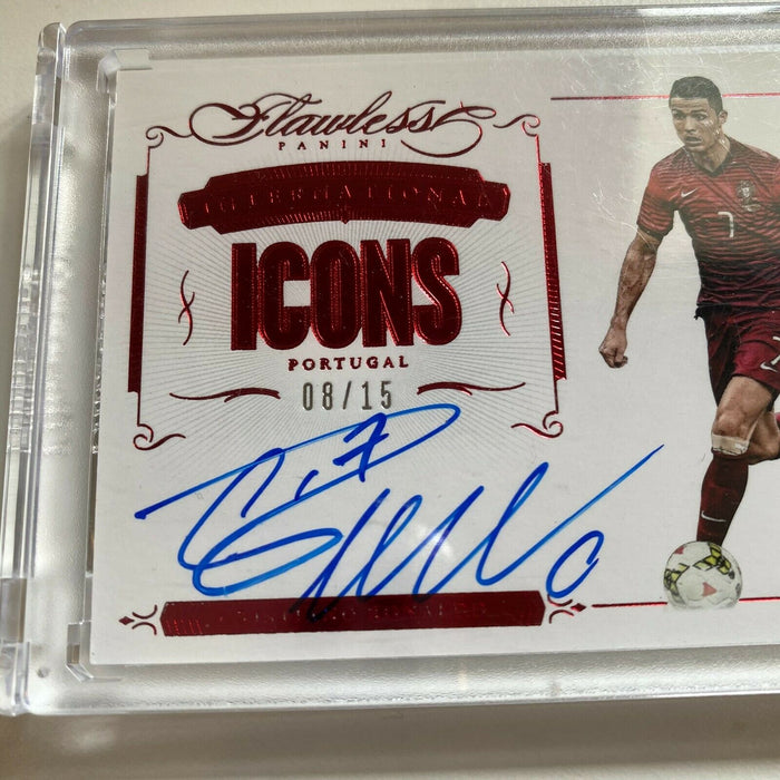 2015-16 Panini Flawless Icons Cristiano Ronaldo Auto #8/15