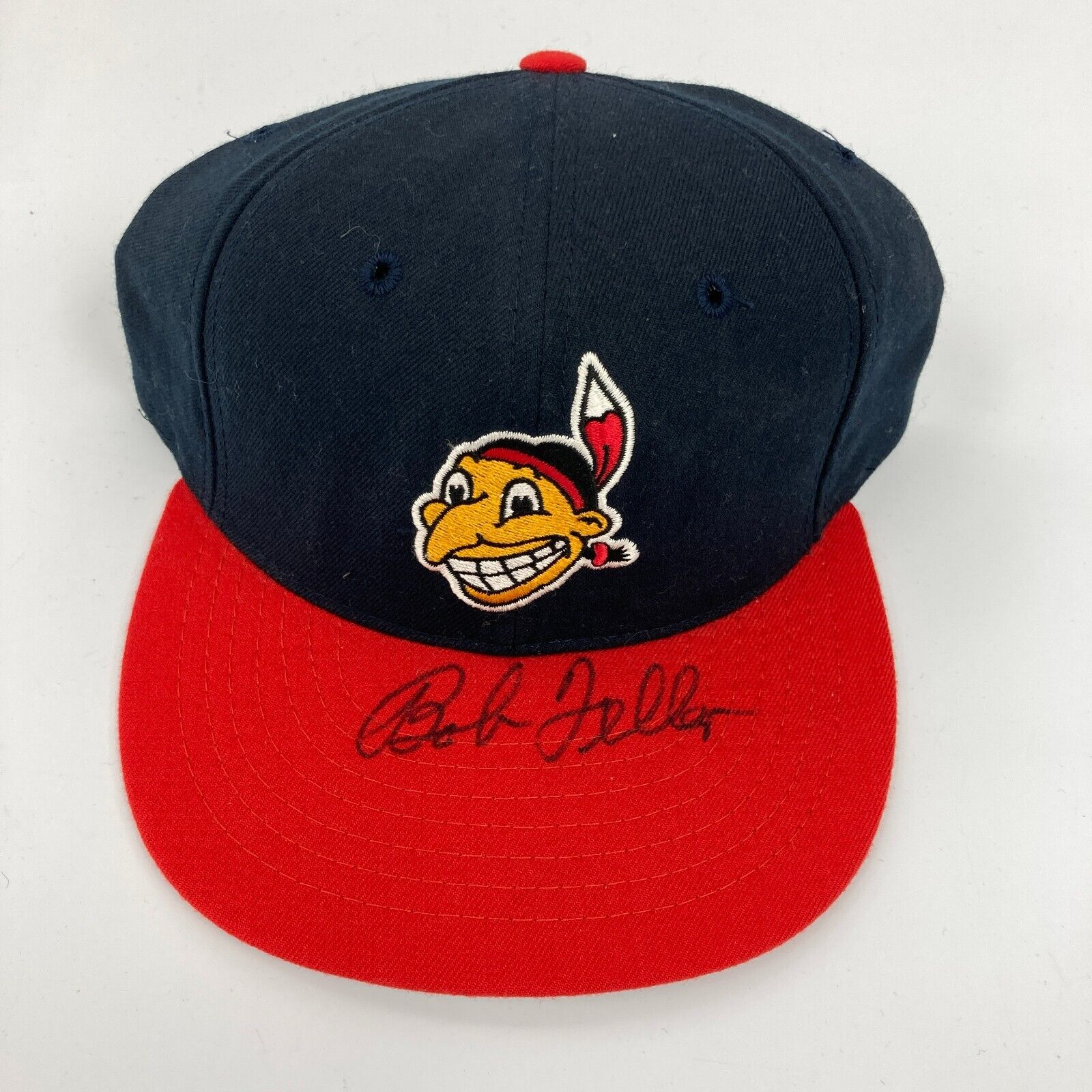 Bob Feller Signed Authentic Cleveland Indians Hat JSA COA — Showpieces  Sports