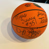 1989 - 1990 UNLV Rebels NCAA National Champs Team Signed Mini Basketball JSA