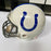 Johnny Unitas & Peyton Manning Signed Indianapolis Authentic Full Helmet JSA