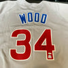 Kerry Wood 1998 ROY 20 Strikeouts Signed Authentic Chicago Cubs Jersey Steiner