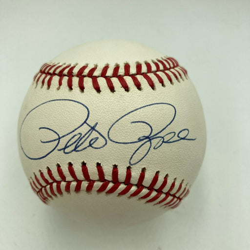 Nice Pete Rose Signed Official National League Baseball JSA COA