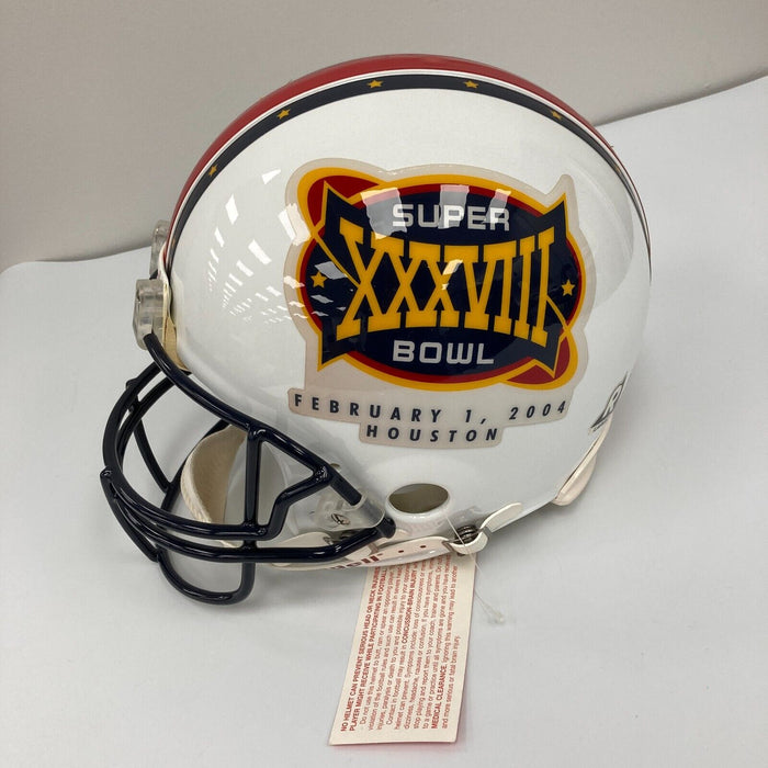 Tom Brady Signed Super Bowl XXXVIII Full Size Authentic Helmet Tristar COA