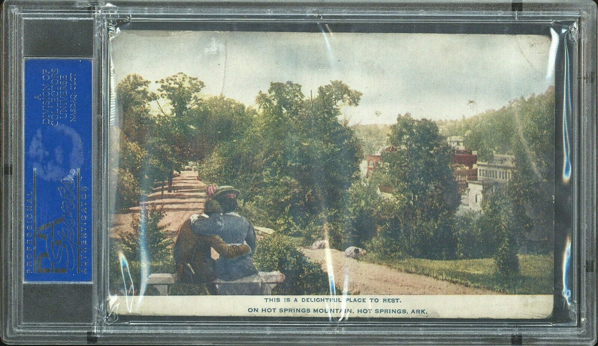 Honus Wagner Signed Handwritten Postcard To His Wife Bess PSA DNA COA