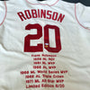 Frank Robinson Signed Cincinnati Reds Throwback Jersey With Stats PSA DNA COA