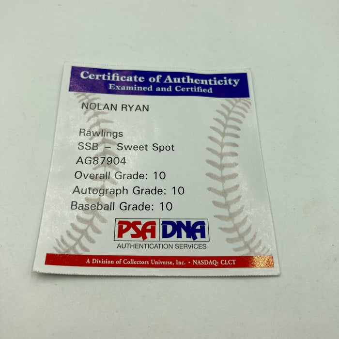 Nolan Ryan Ryan Express Signed Major League Baseball PSA DNA Graded 10 GEM MINT