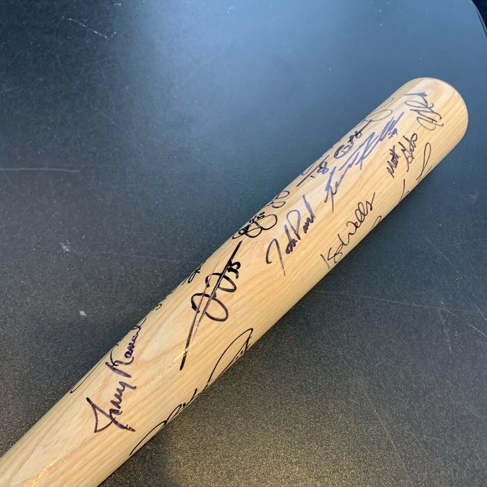 2000 Chicago White Sox AL Champs Team Signed Bat 25 Sigs Franks Thomas JSA COA