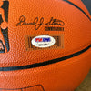 1982-83 Philadelphia 76ers NBA Champs Team Signed Spalding Basketball PSA DNA