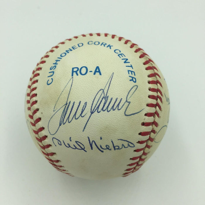 Rare 3,000 Strikeout Club Signed Baseball Nolan Ryan Roger Clemens 10 Sigs PSA