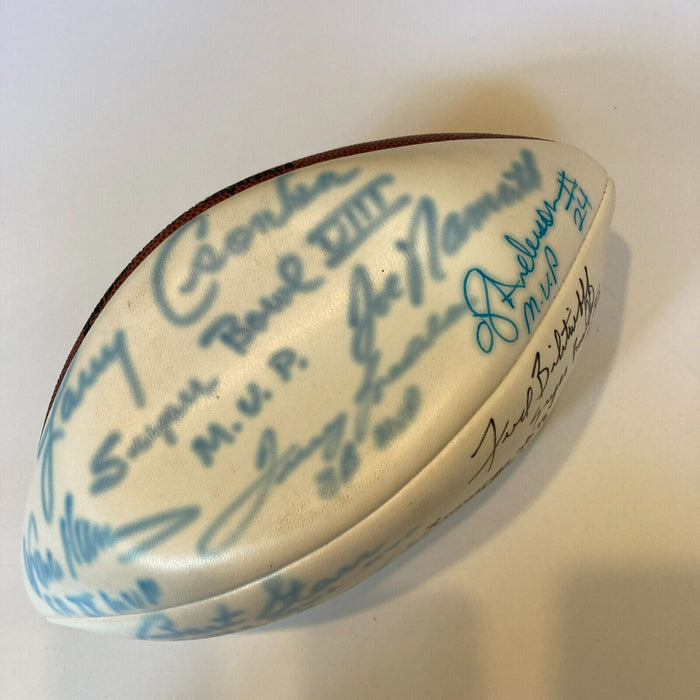 Super Bowl MVP's Signed Football Bart Starr Joe Namath Joe Montana PSA DNA
