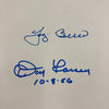 Yogi Berra & Don Larsen World Series Perfect Game Signed Home Plate Base JSA COA