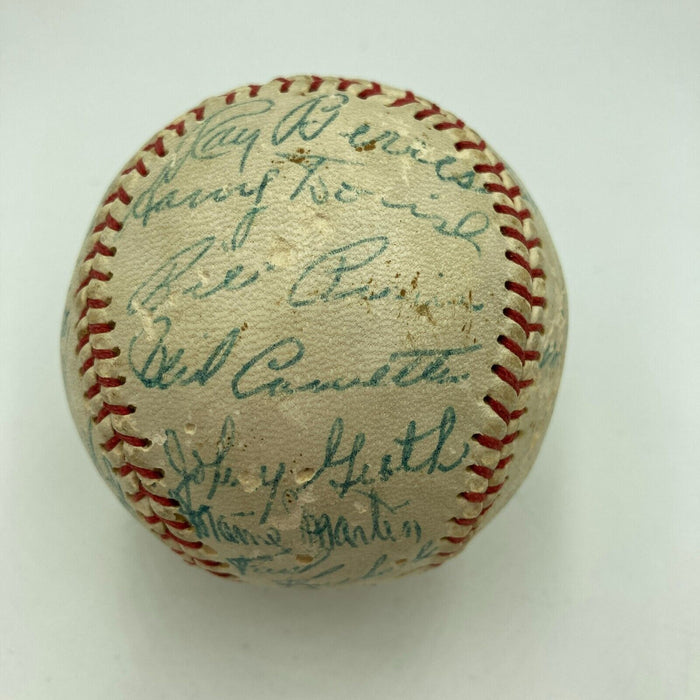 Nellie Fox 1954 Chicago White Sox Team Signed Baseball JSA COA