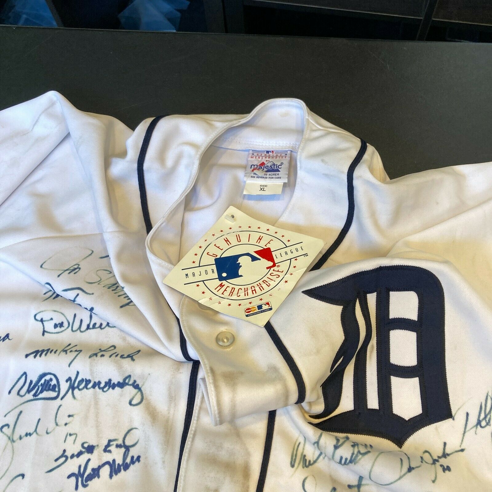 1968 & 1984 Detroit Tigers World Series Champs Team Signed Jersey 50+ Sigs  JSA