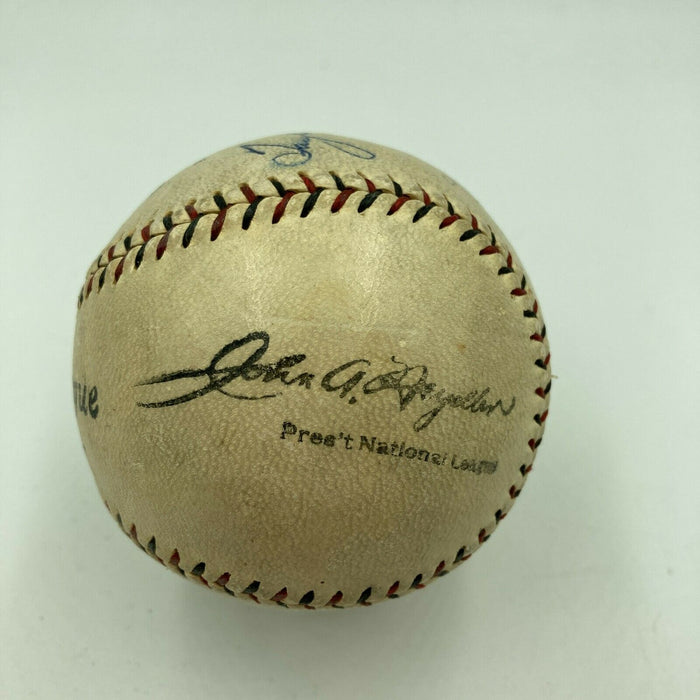 Grover Alexander 1928 St. Louis Cardinals NL Champs Team Signed Baseball JSA COA