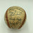 Extraordinary 1951 Indians Signed Game Used Baseball Hit Fan In Eye JSA COA