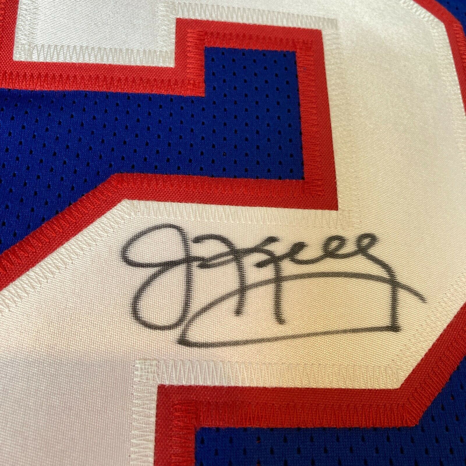 Jim Kelly Autographed Buffalo Bills Football STAT NFL Jersey JSA – Meltzer  Sports