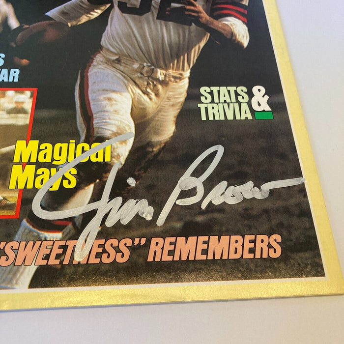 Jim Brown Signed Autographed Vintage Football Magazine JSA COA