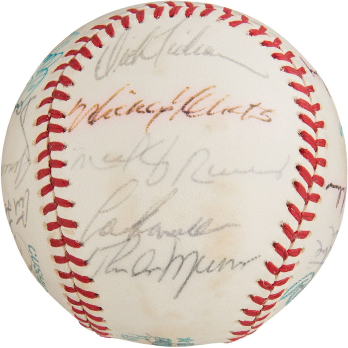 1978 NY Yankees World Series Champs Team Signed Baseball Thurman Munson JSA COA