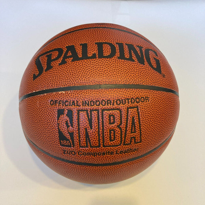 George Mikan HOF 1959 Signed Spalding NBA Basketball JSA COA