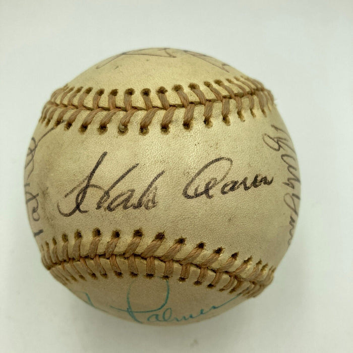 1970's All Star Game Multi Signed Baseball Hank Aaron Reggie Jackson JSA COA