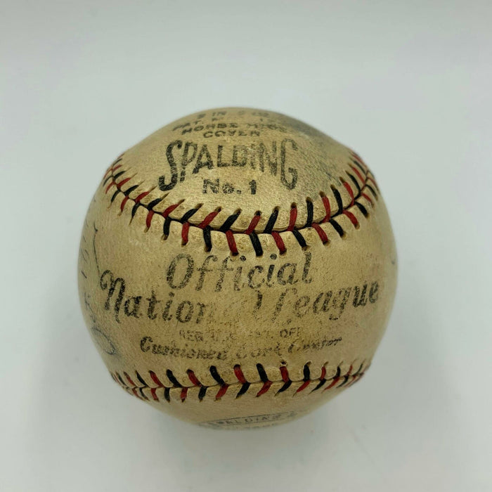 Babe Ruth & Lou Gehrig 1927 Signed Baseball Rare "Louis" Signature PSA & JSA COA