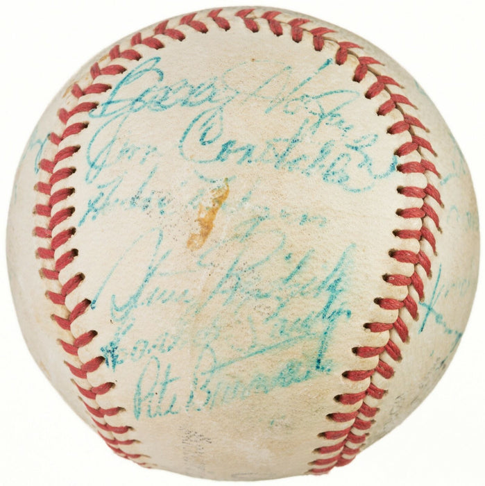 1957 Minneapolis Millers Team Signed Baseball Orlando Cepeda Pre Rookie JSA COA