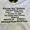 Bill Mazeroski Signed 1960 World Series Game 7 Walk Off Home Run Stat Jersey JSA