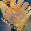 Bill Werber Signed 1930's Game Model Glove With Handwritten Letter & Photo JSA
