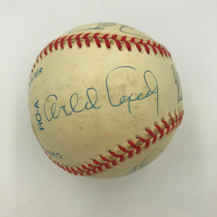 Nolan Ryan George Brett Robin Yount Cepeda Signed Hall Of Fame Baseball PSA DNA