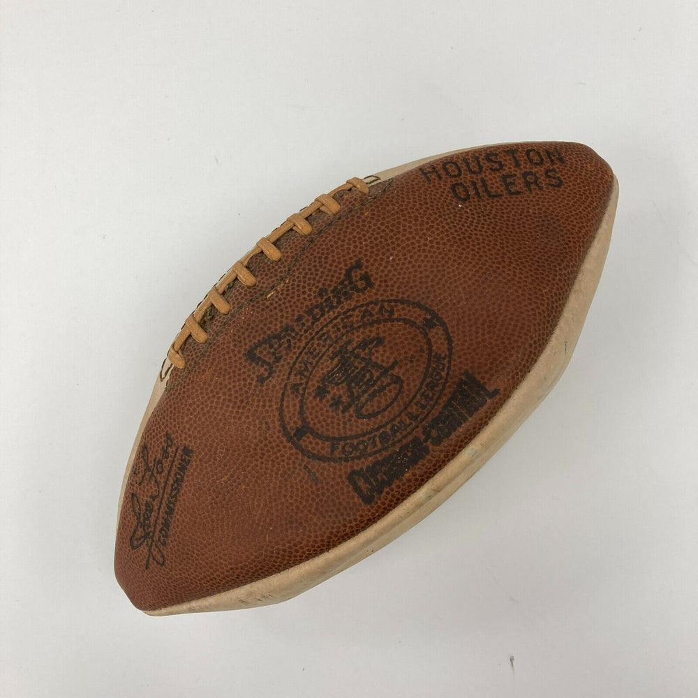 1966 Houston Oilers Team Signed Vintage Spalding AFL Game Football