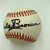 Paul Brown Single Signed Baseball Cleveland Browns Coach Dec 1991 JSA COA
