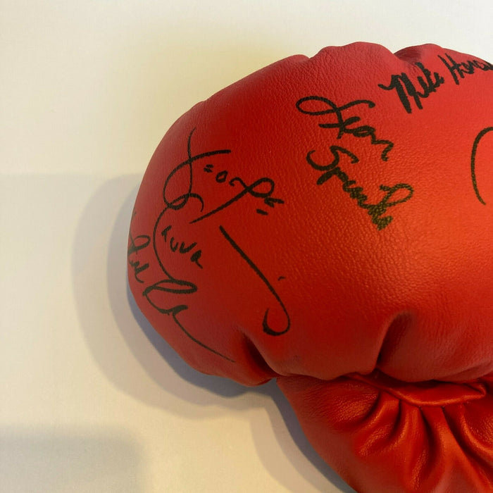 Boxing Hall Of Fame Legends Multi Signed Everlast Boxing Glove 12 Signatures JSA