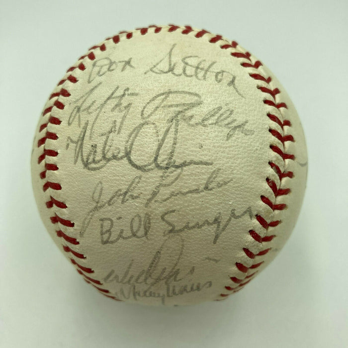 1965 Los Angeles Dodgers World Series Champs Team Signed Baseball Koufax JSA COA