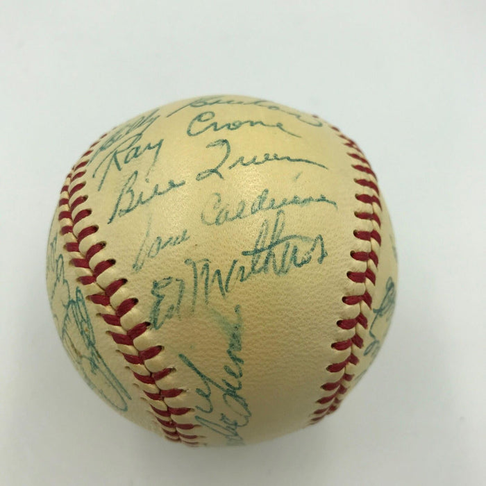 1954 Hank Aaron Rookie Milwaukee Braves Team Signed Baseball PSA DNA COA