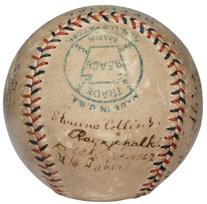 Joe Jackson Signed 1917 Chicago White Sox (Black Sox) Team Signed Baseball PSA