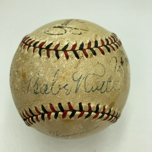 Babe Ruth & Charlie Root 1932 World Series Called Shot Signed Baseball PSA DNA