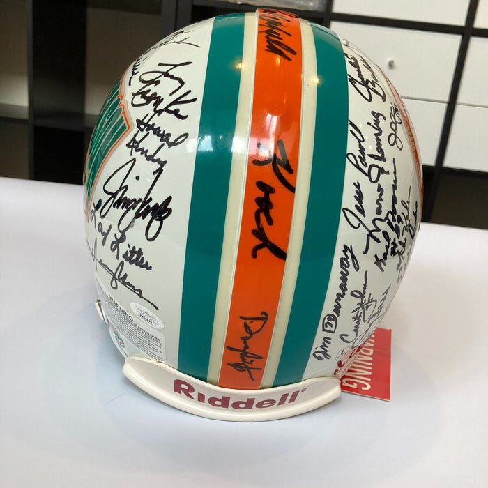 1972 Miami Dolphins Super Bowl Champs Team Signed Full Size Authentic Helmet JSA